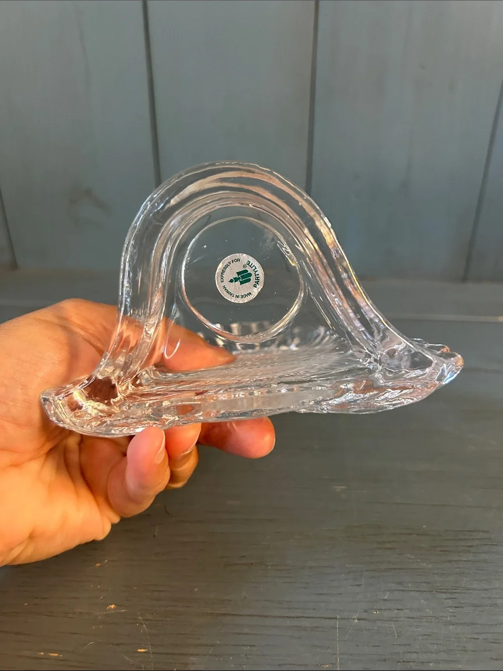 Vintage 1990’s PartyLite Clear Glass Sunflower Decorative Tealight - Home